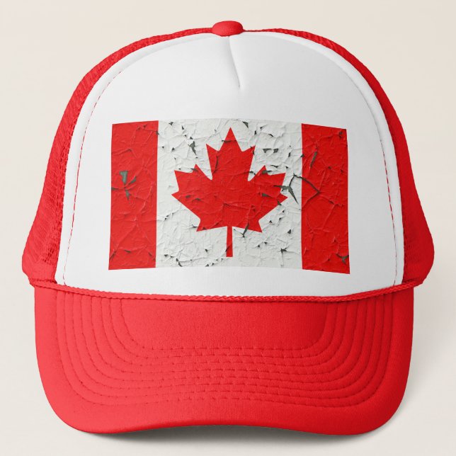 Casquette Style Peinture de la feuille d'érable rouge du Can (Devant)