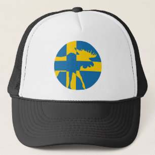 Casquette Suède Moose Suède Drapeau animal national suédois