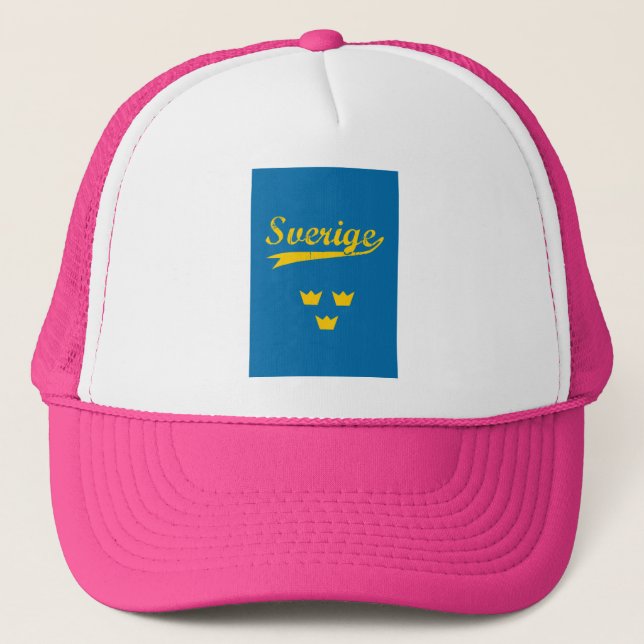 Casquette Suède, Sverige, 3 couronnes (Devant)
