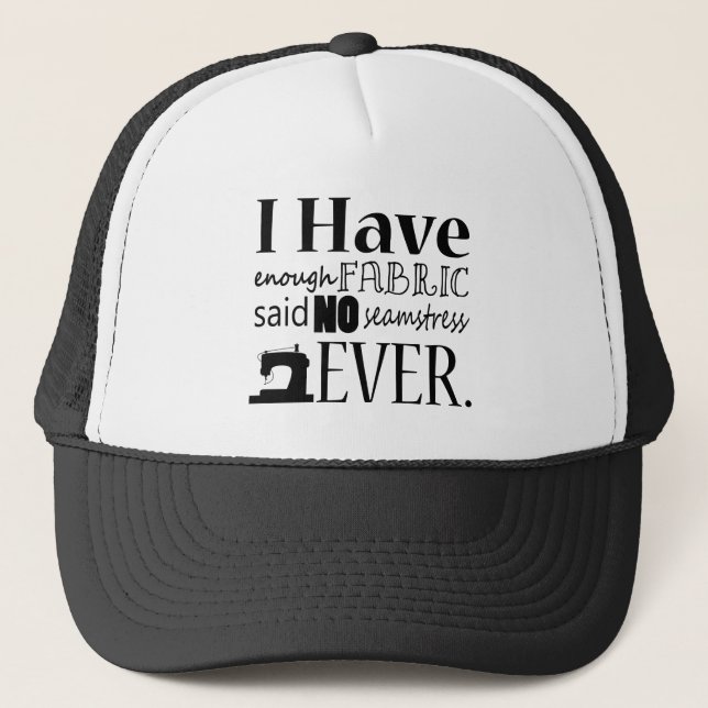 Casquette Suffisamment de tissu coudre couleur personnalisée (Devant)