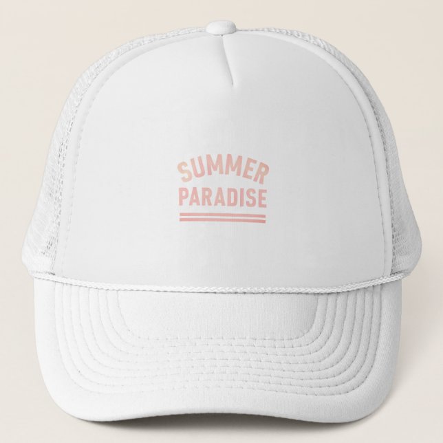 Casquette Summer Paradise T-Shirt - Pastel Styl (Devant)