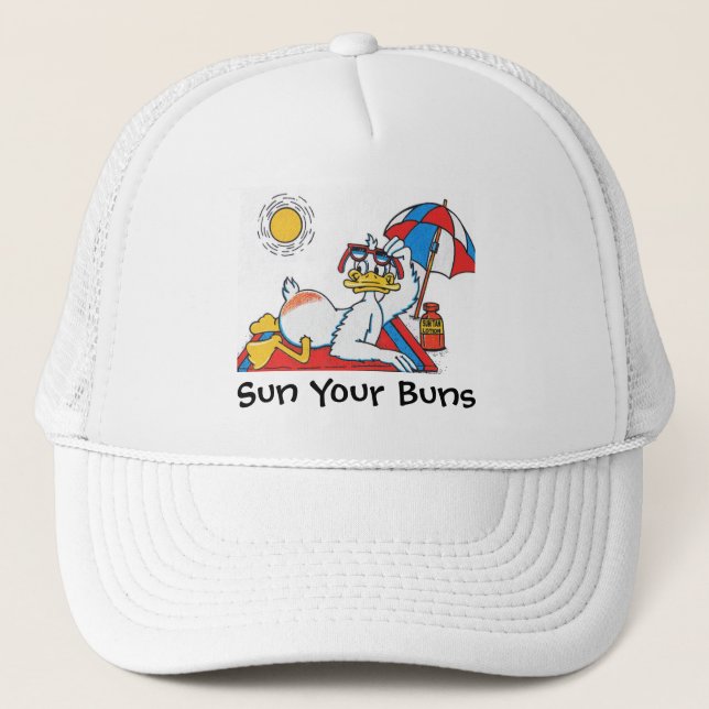 Casquette Sun Your Buns Vacation Humour (Devant)