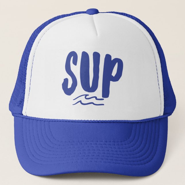 Casquette SUP Stand Up Paddle Board Wave Blue Trucker Chapea (Devant)