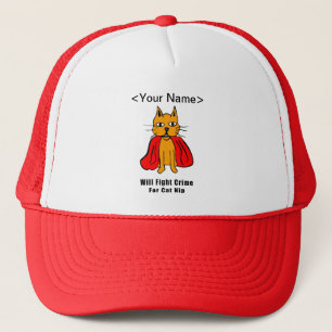 Casquette Super Cat Fight Crime For Catnip ( ajoutez votre n