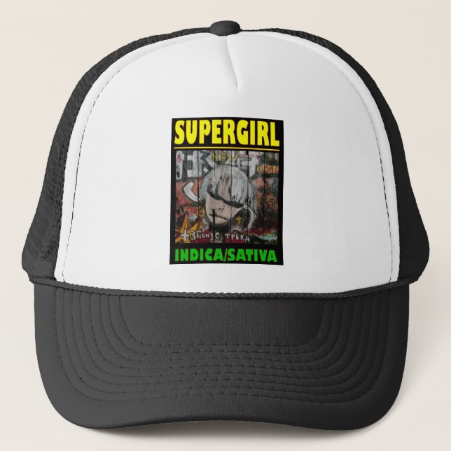 CASQUETTE SUPER GIRL INDICA SATIVA (Devant)