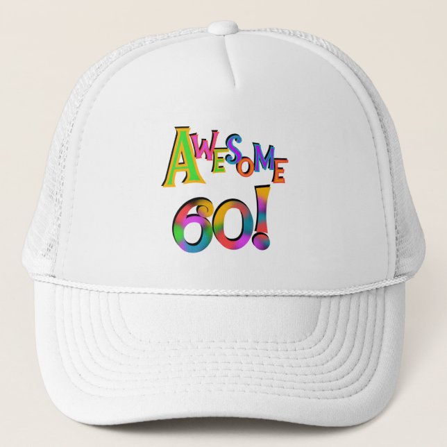 Casquette Superbe 60 T-shirts et cadeaux d'anniversaire (Devant)