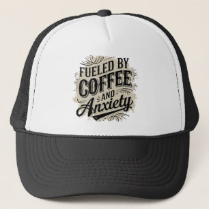 Casquette Superbe café art rétro avec des mots