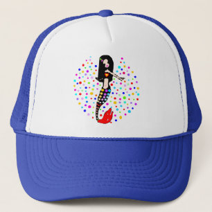 Casquette 🧜 ♀️ ❤️ ✦° ・ Superbe Petit Goth Mermaid Trucker