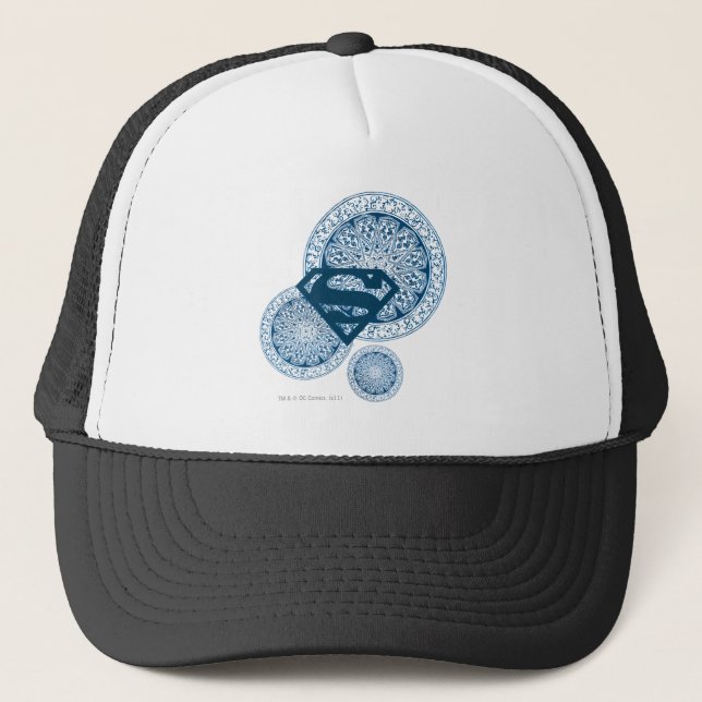 Casquette Supergirl Blue Circle Design (Devant)