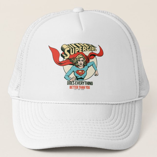 Casquette Supergirl fait tout mieux que toi (Devant)