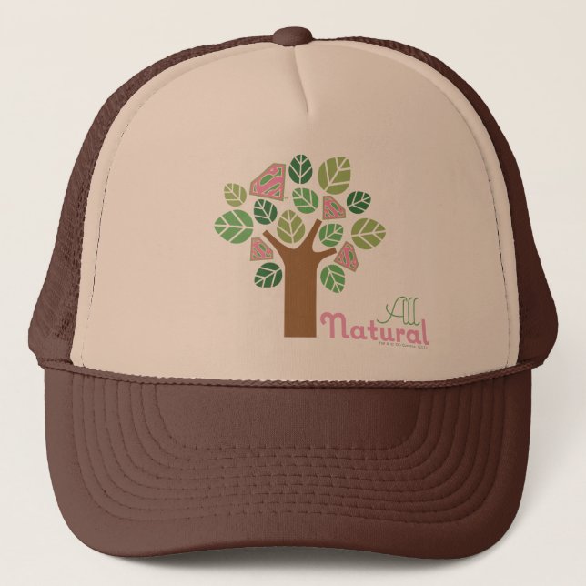 Casquette Supergirl Tout arbre naturel (Devant)