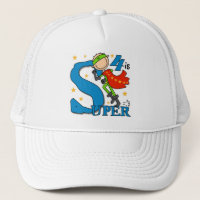 Superhero Boy 4th Birthday Tshirts et cadeaux