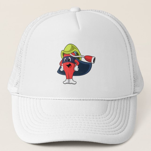 Casquette Superhero comme pompier (Devant)