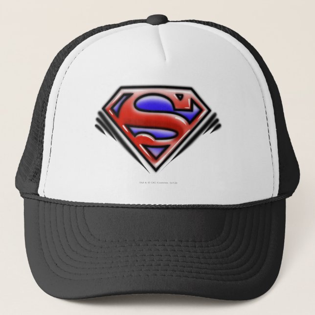 Casquette Superman S-Shield | Logo Red Airbrush (Devant)