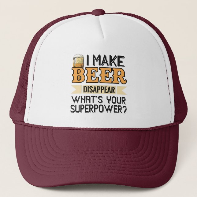 Casquette Superpuissance de la bière (Devant)