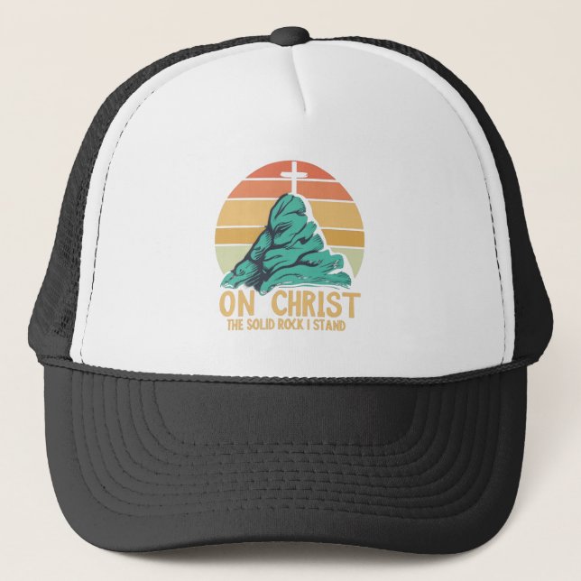 Casquette Sur le Christ le Rocher Solide je se tient (Devant)