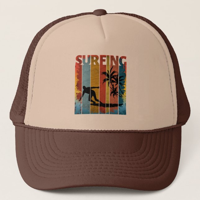 CASQUETTE SURF ÉTÉ VINTAGE (Devant)