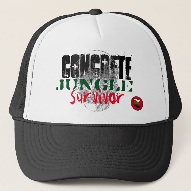 Casquette survivant concret de jungle (Devant)