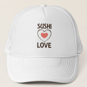 Casquette Sushi Love Heart Rice Saumon Favori