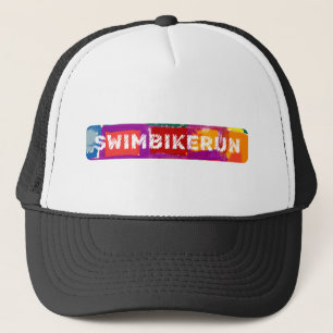 Casquette Swim Bike Run, Triathlon cool design