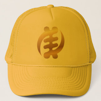 Casquette Symbole Adinkra or or brillant Nyame Gye Africain