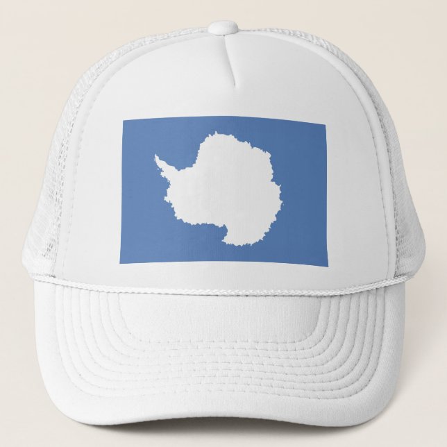Casquette Symbole continent de drapeau de l'Antarctique (Devant)