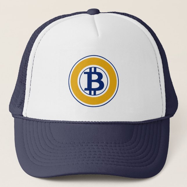 Casquette Symbole cool Bitcoin or Cryptomonnaie (Devant)