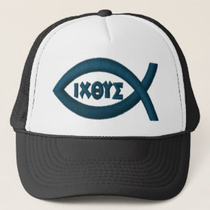 Casquette Symbole de chrétien de poissons de Jésus