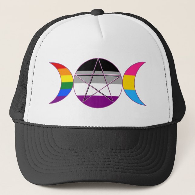 Casquette Symbole de déesse de casserole de Demi de gay (Devant)