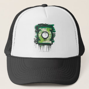 Casquette Symbole de graffiti à lanterne verte