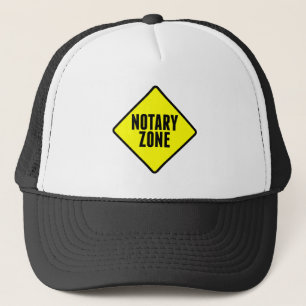 Casquette Symbole de la route jaune de la zone Noire