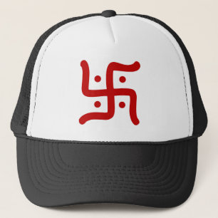 Casquette symbole de la swastika hindoue traditionnelle indi