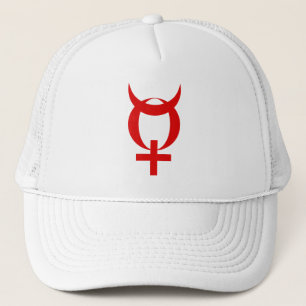 Casquette Symbole de mercure de la planète (rouge)