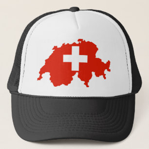 Casquette symbole de Suisse de carte de drapeau de pays de
