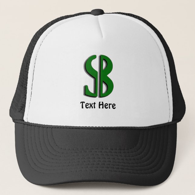 Casquette SYMBOLE Dollar 'S' 'B' Chapeau de camion (Devant)