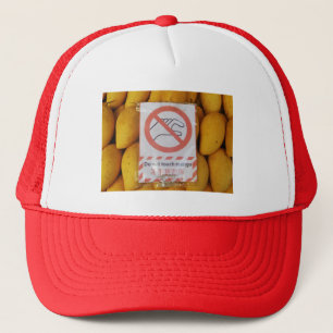 Casquette Symbole drôle 'Ne touche pas la mangue'