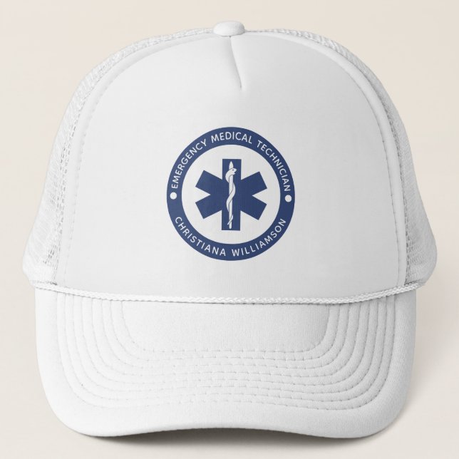 Casquette Symbole EMT personnalisé Technicien Médicale d'urg (Devant)