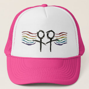Casquette Symbole lesbien de femelle de fierté