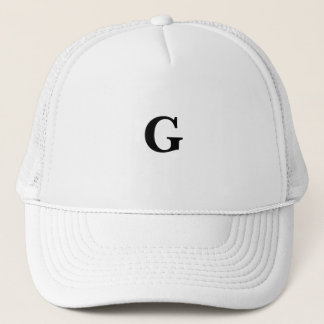 Casquette Symbole personnalisé G Monogramme de police Basker