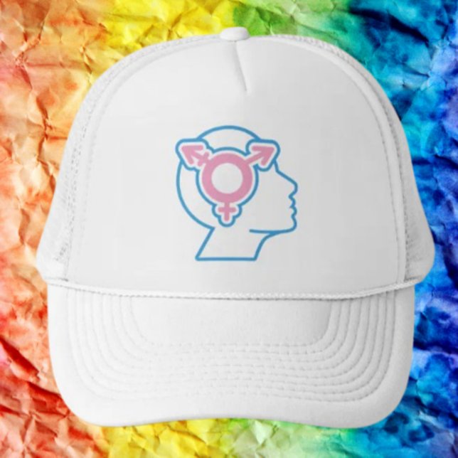 Casquette Symbole Trans Pride Trucker Chapeau (Créateur téléchargé)