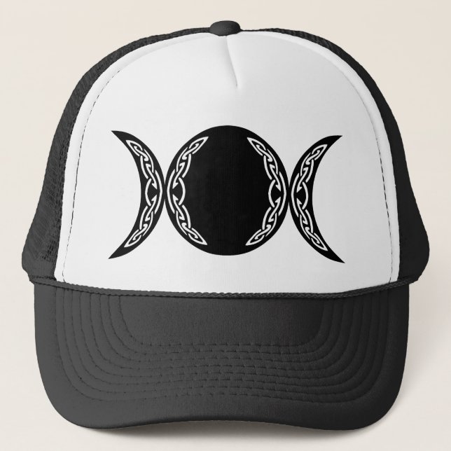 Casquette Symbole triple de lune de déesse (Devant)