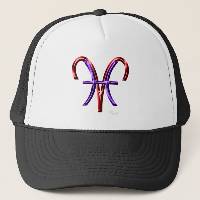 Casquette Symbole zodiaque de Pisces Aries (Devant)