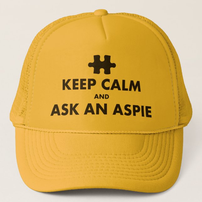 Casquette syndrome aspergers garder calme demander à un Casq (Devant)