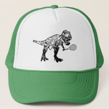 T-Rex Dinosaur avec Racquet de Tennis