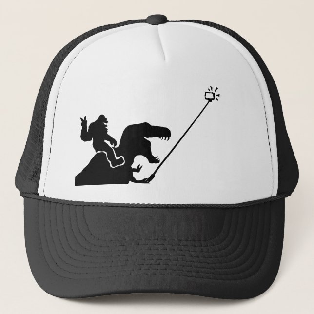 Casquette T-rex et selfie de Bigfoot (Devant)