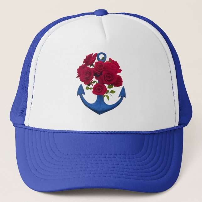 Casquette T-shirt ANCRE et ROSE (Devant)