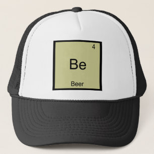 Casquette T-Shirt Be - Symbole de l'élément chimique drôle d