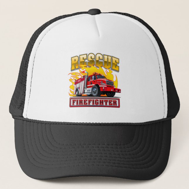 Casquette T-shirt Camion-feu (Devant)
