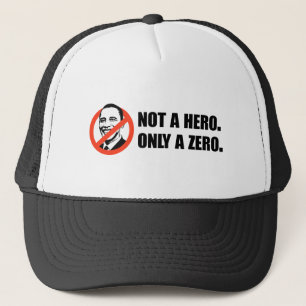 Casquette T-shirt d'Anti-Obama - pas un héros
