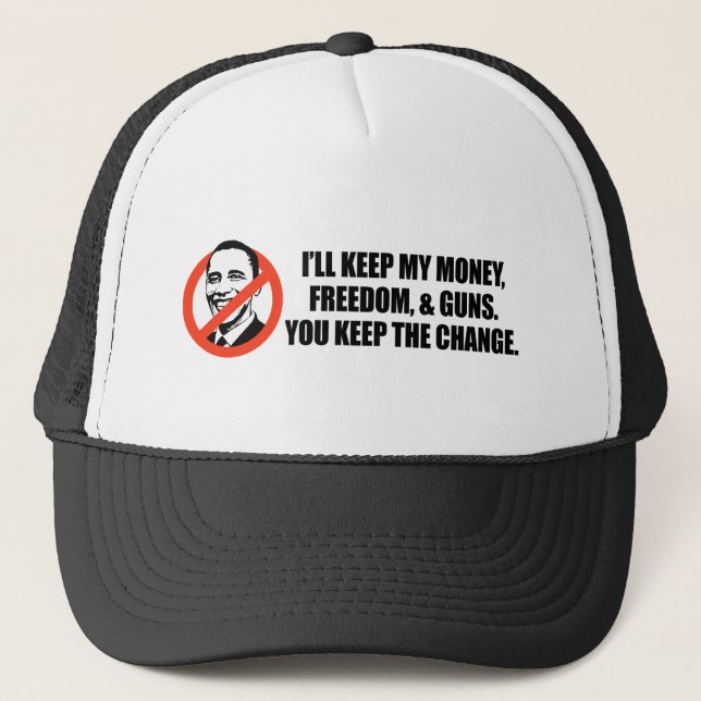 Casquette T-shirt d'Anti-Obama - vous gardez le changement (Devant)
